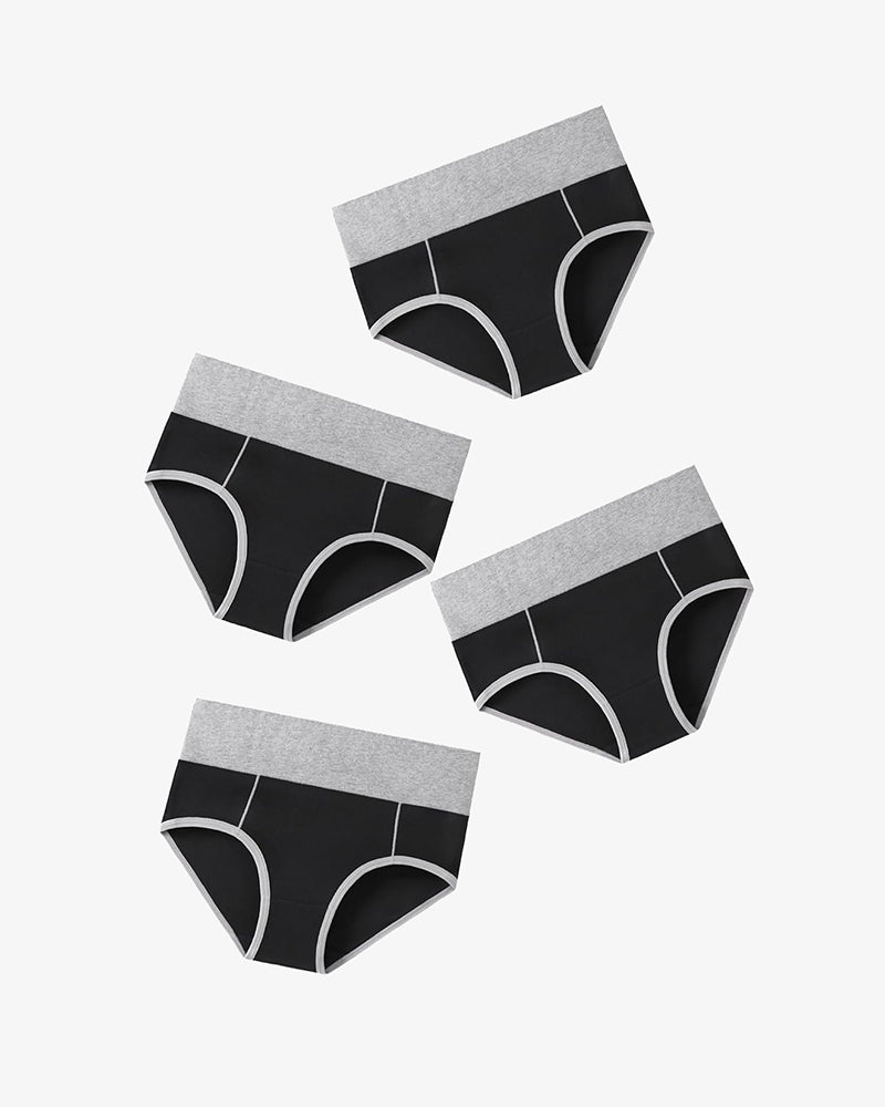 Cotton Hipster Panties High Waist Briefs