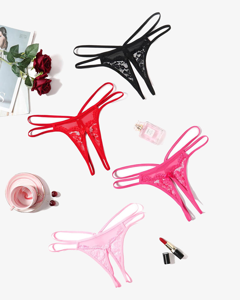 Lace Panties Floral Lace Briefs G-String