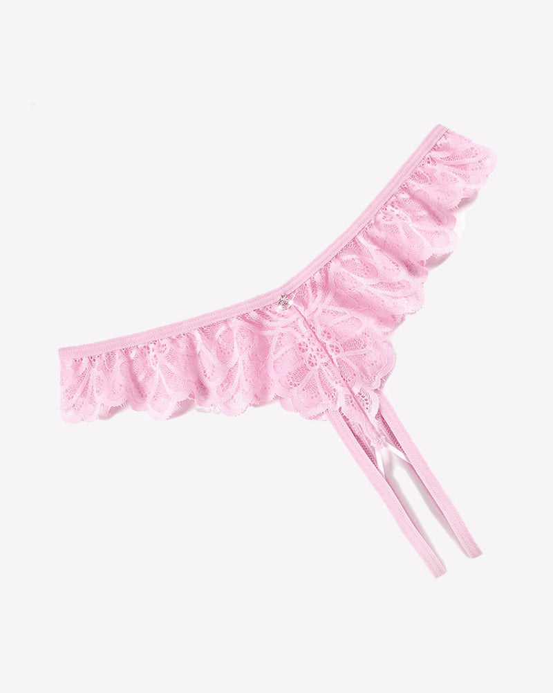 Lace Panties Criss Corss Thong Briefs
