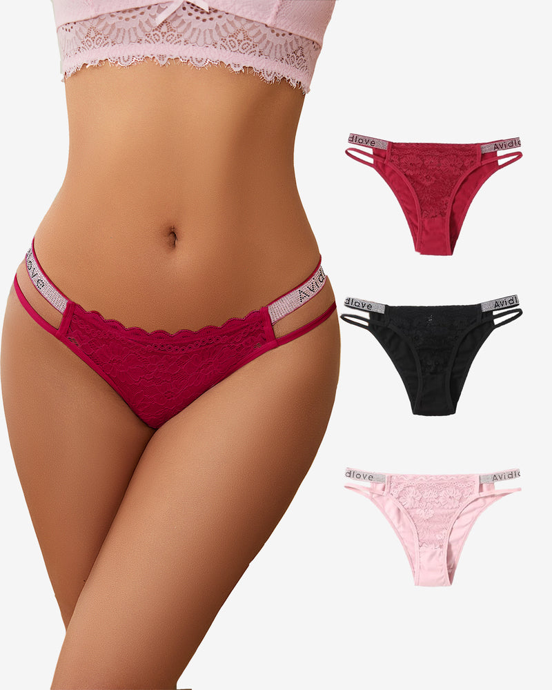 Cotton Panties Floral Lace Hipster