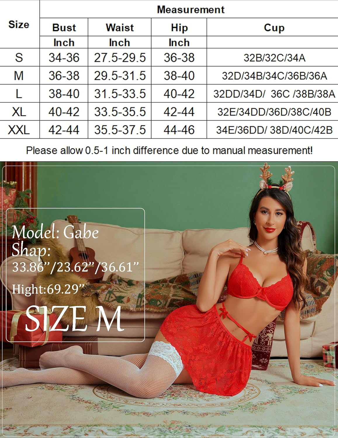 Lace Babydoll Outfits with Stockings