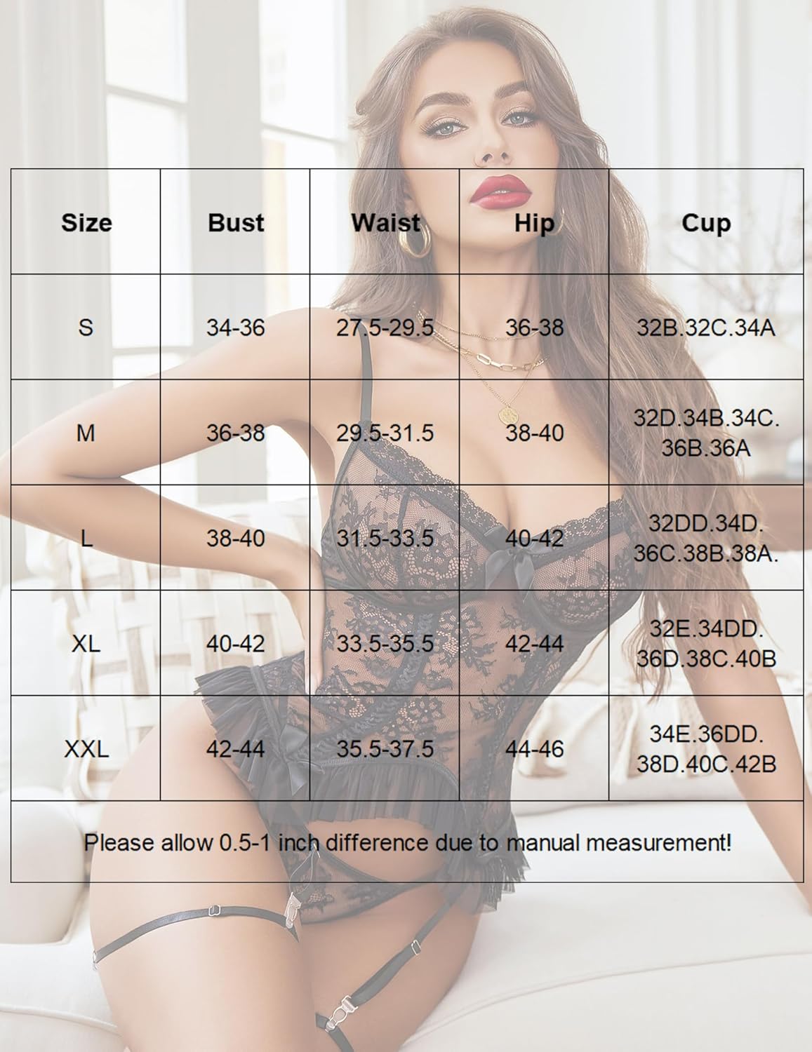 Lace Corset and Panty Outfits Sets