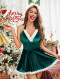 Christmas Lingerie Santa Babydoll Dress
