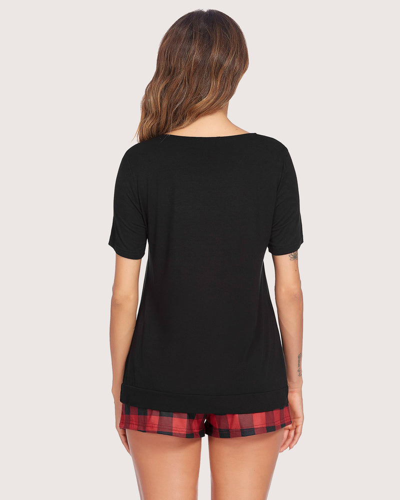 Christmas Shorts Pajama Set