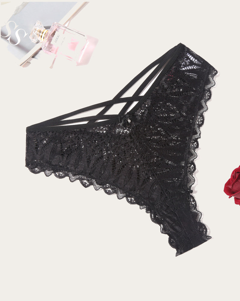 Cheeky Lace Criss Cross Panties