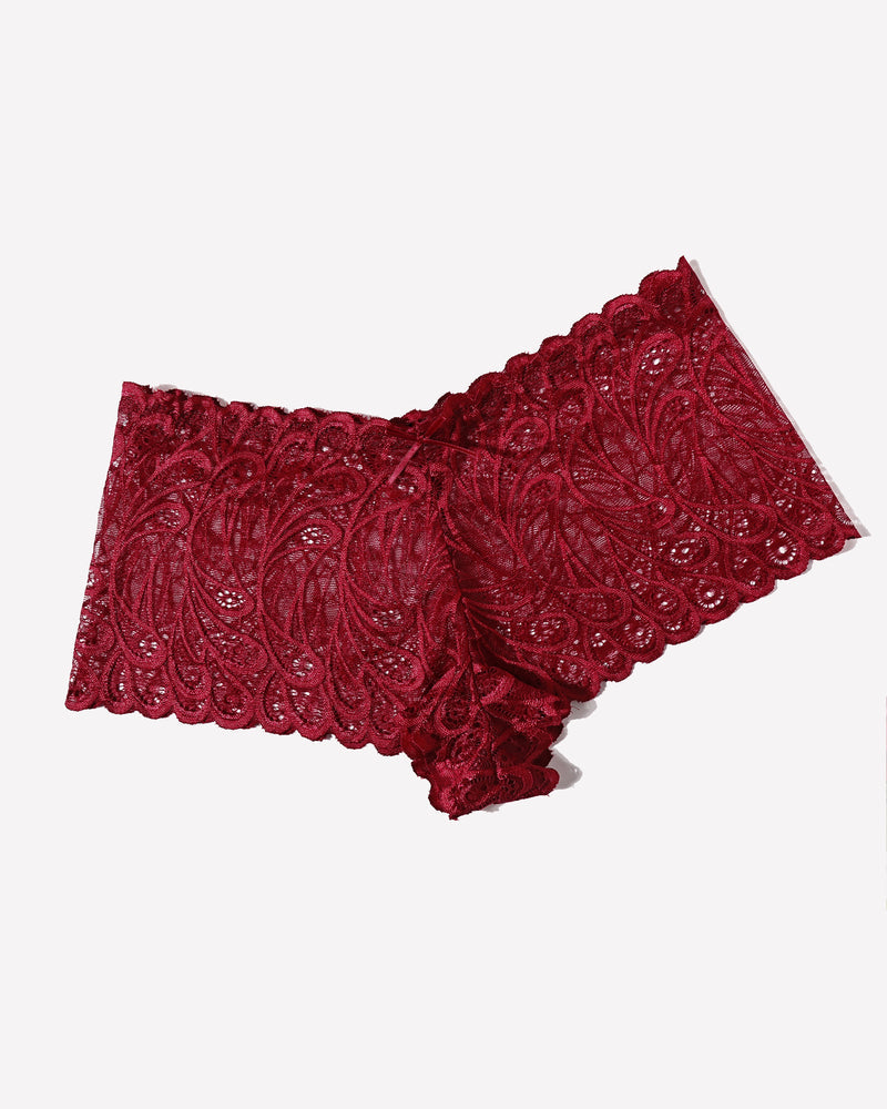 4 Pcs Floral Lace Panties Mid-rise Panty