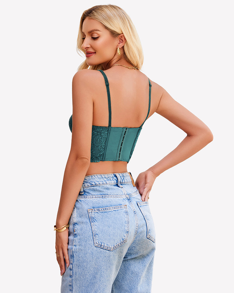 Underwire Tops Push Up Bustier No Padded