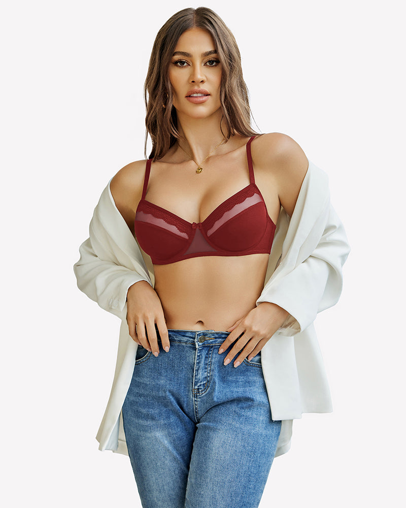 Lace Bralettes with Underwire Bras