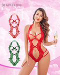 2 Pack V Halter Lingerie Bodysuits