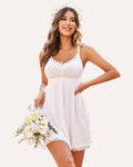 Lace Nightgown Full Slip Dress