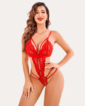 Deep V Lace Teddy Lingerie