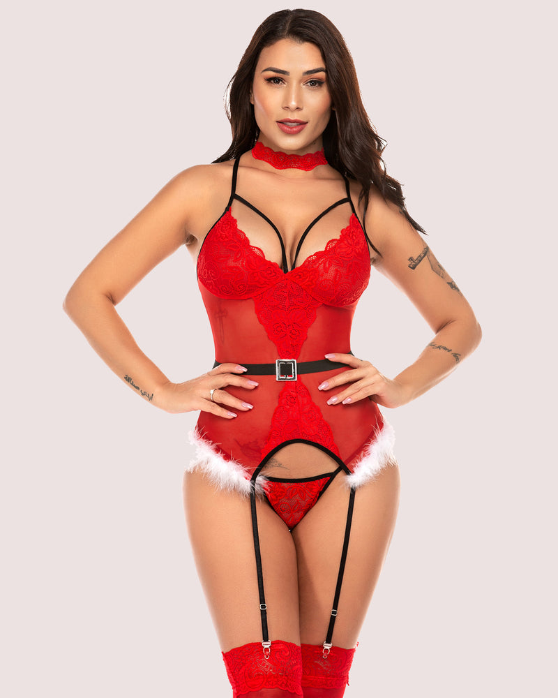 Lace Lingerie Set Corset Outfits