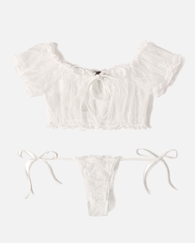 Christmas Lingerie Bra and Panty Set
