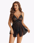 V-Neck Lace Babydoll Outfits