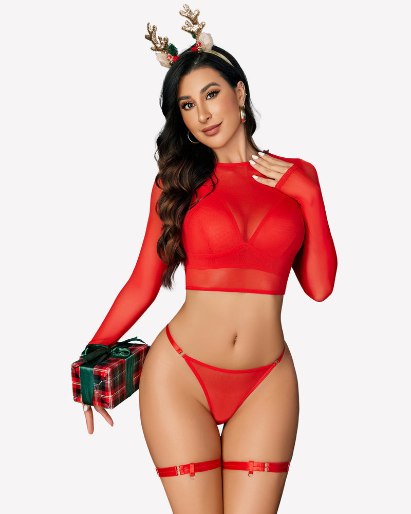 Crop Tops Bra and Panty Sets