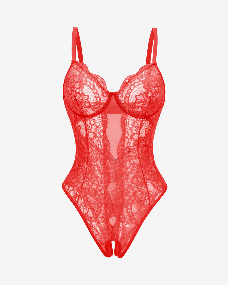 Deep V Cut Out One Piece lingerie