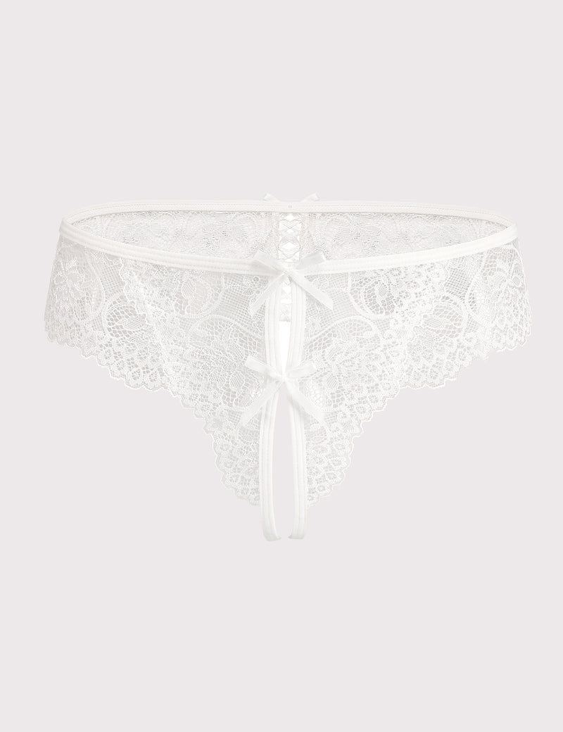 Lace Thongs Panties with Cute Bow
