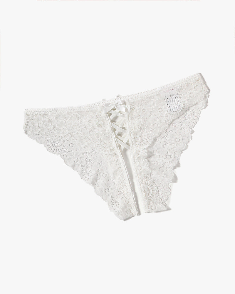 Criss Cross Lace Hipster Panty