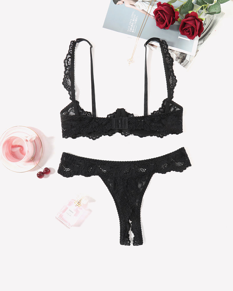 Push Up Lace Bra and Panty Sets
