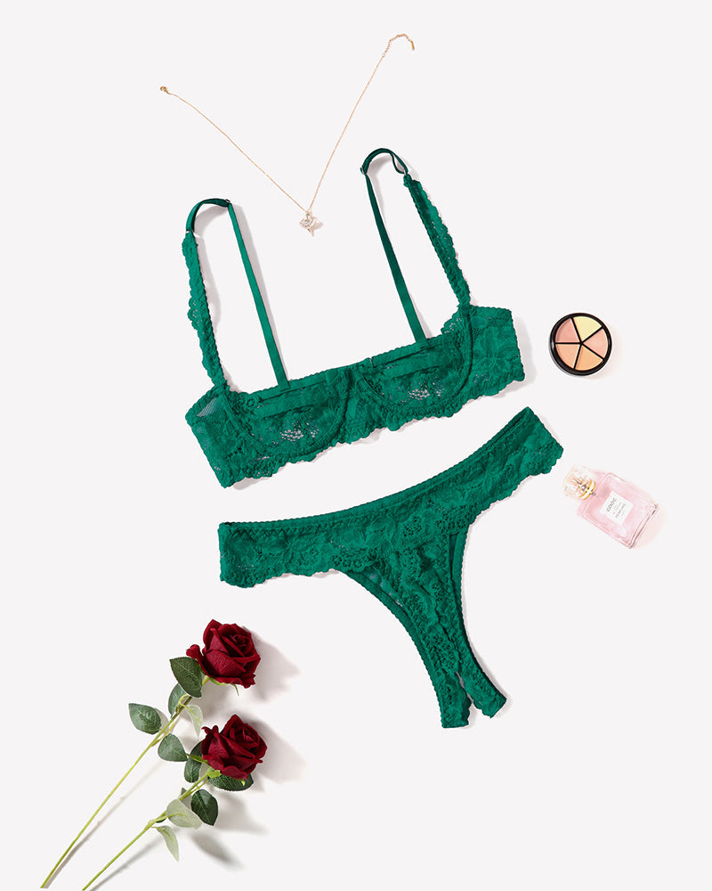 Push Up Lace Bra and Panty Sets