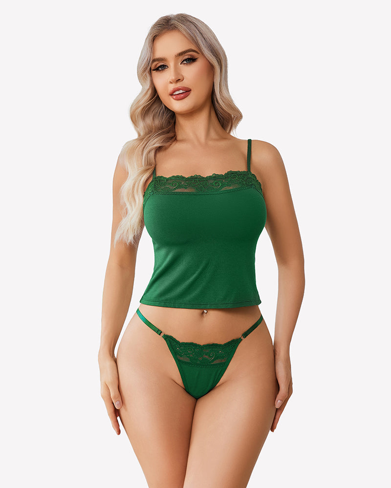 Cami Pajama Lace Trim  Sleepwear