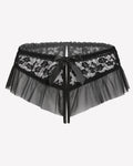 Floral Lace Briefs with Cute Bow