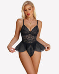 Lace Bodysuit One Piece Mini Babydoll