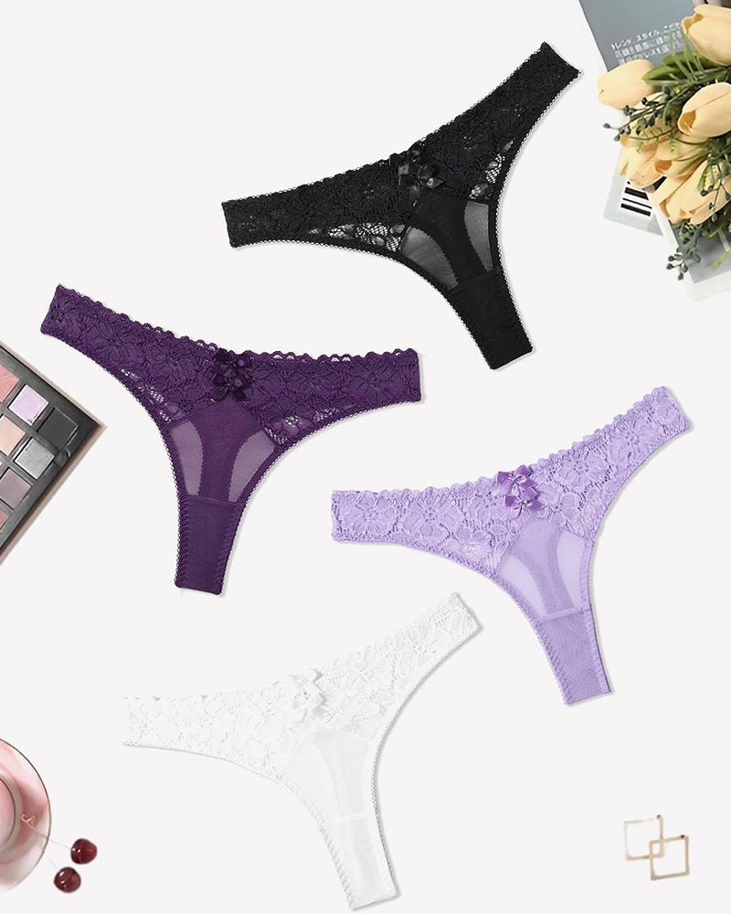 Lace Thongs Low Waist Cheeky Panties