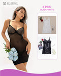 2 Packs Backless Lace-Up Mini Dresses