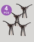 Pearl Sequined Mesh Low Rise Panty Set
