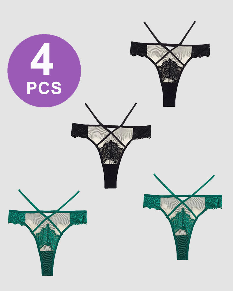 Lace Mid-Rise High Stretch Panties