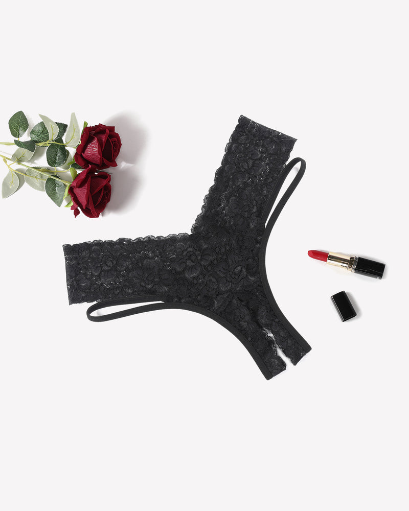 Lace Briefs V-Shape Cheeky Panties