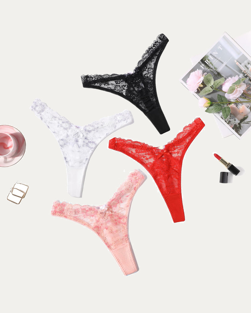 Lace G-string Exotic Panties Set