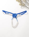 Pearl Rose See-Through  Thong Panties