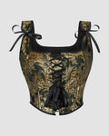 1950s 13 Boned Cotton Golden Corset