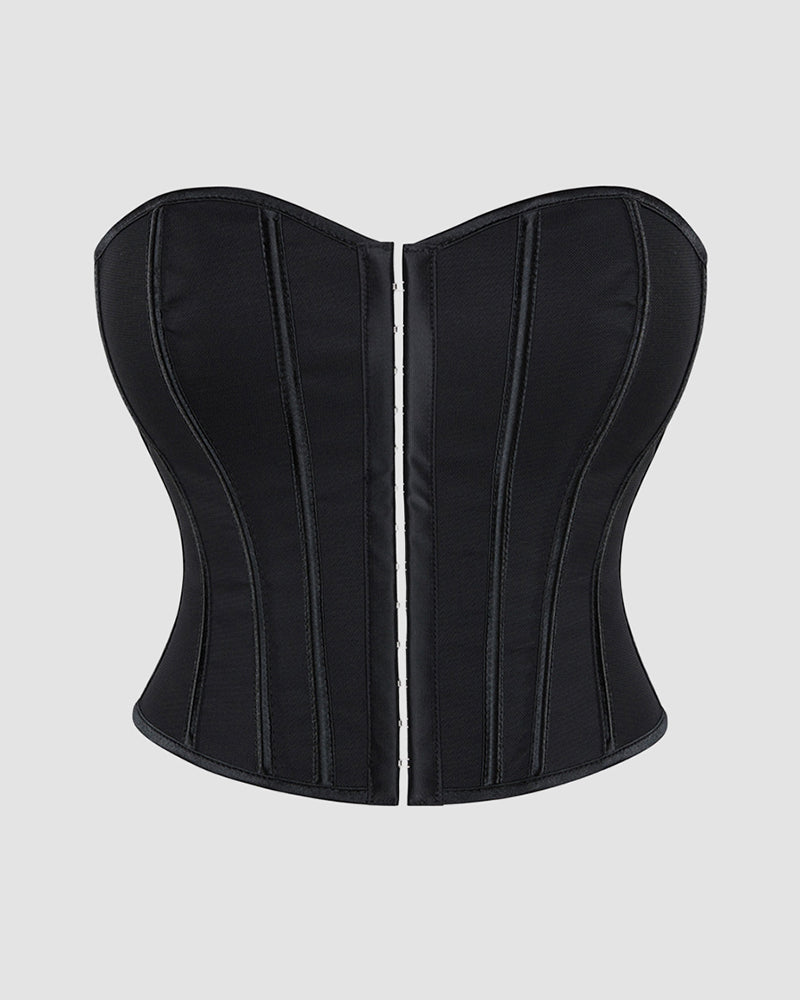1960s 14 Boned Cotton Leopard Single Breasted Corset