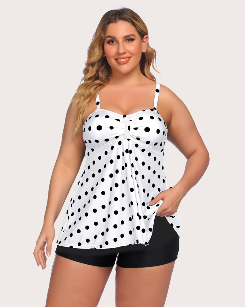 Two Piece Tankini Set Swimwear Suit